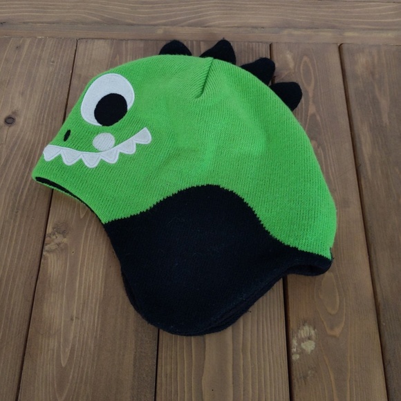 Kombi Imaginary Friends Green Dinosaur Knit Hat Toque - Picture 2 of 9